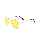 Night Driving Glasses,HD Anti Glare Night Vision Glasses,Aviator Polarized Yellow Lens for Car Women/Man