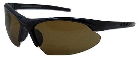 Blazin Maui Wrap Polarized Nearly Invisible Line Bifocal Sunglasses