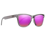 Grey Flex Frame Polarized Sunglasses - Swiss TR90 Thermoplastic -