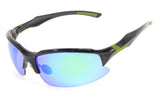 Polycarbonate Polarized TR90 Unbreakable Half-Rim Sport Sunglasses