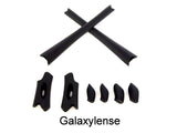 Galaxy Nose Pads & Earsocks Rubber Kits For Oakley Flak Jacket XLJ Black