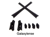 Galaxy Nose Pads & Earsocks Rubber Kits For Oakley Flak Jacket XLJ Black