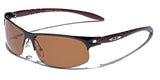 Polarized Half Frame Men's Wrap Around Fishing Golf Driving Sports Sunglasses