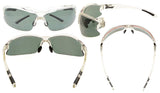 Polycarbonate Polarized TR90 Unbreakable Half-Rim Sport Sunglasses