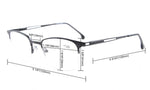 UV Protection,Anti Blue Rays,Reduce Eyestrain,Half-Rim Computer Reading Glasses