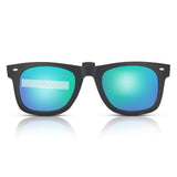Clip-on Sunglasses Unisex Polarized Frameless Lens Flip Up Clip on Sunglasses Eyeglass,1-Piece clip on glasses