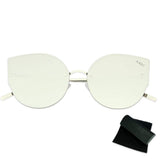 The New Selna Oversize Rimless Cat Eye Sunglasses