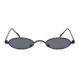 Small Oval Vintage Sunglasses Slender Candy Colors Lens Retro Steampunk Shades