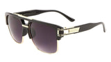 2 pack Extra Large Aviator Shield Sunglasses Mens Fashion Designer Flat Top