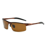 Men's Sports Polarized Sunglasses Aluminum magnesium Glasses E8177