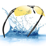 Mens HD Glasses for Driving at Night Fishing Outdoor Anti Glare Polarized Sunglasses
