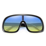 Classic Aviator Sunglasses Oversized Square Black Frame Clout Goggles Fashion Style