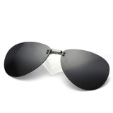 Clip-On Sunglasses Polarized Aviator Al-Mg Rimless Lens For Prescription Glasses