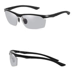 Unisex Photochromic Polarized Sunglasses For Men Women Sports Fishing Driver Metal Sunglasses