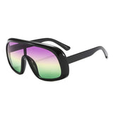 Classic Aviator Sunglasses Oversized Square Black Frame Clout Goggles Fashion Style