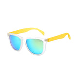 Polarized Wayfarer Sunglasses,Retro Unisex Clear Matt Frame TAC Mirrored Beach Sunglasses UV400