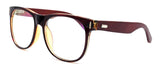 Men's Wooden Vintage Oversized Glasses Frame Clear Lens Eyeglasses 55-19-140