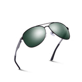 Premium Military Style Sunglasses Polarized Aluminum Oval/Rectangular Glasses 60mm/62mm PT088