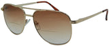 Miami Aviator Bifocal Reading sunglasses Set