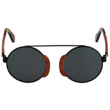 Real Wood Sunglasses For Women Round Polarized UV400 Protection Eco Friendly