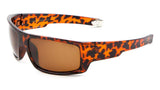 Men Sport Wrap Around Sunglasses Driving Motocycle Sport Golf Eyewear