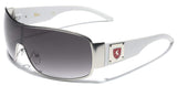 Men's Retro Fashion Shield Lens Aviator Sunglasses