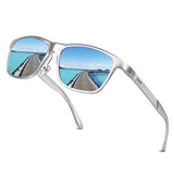 Polarized Retro Classic Trendy Stylish Sunglasses for men women 100% UV protection Lightweight Al-Mg Alloy Metal frame