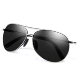 Semi Rimless Polarized Sunglasses, UV 400 Protection sunglasses for Men Half Metal Women BLACK.