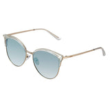 Semi Rimless Classic Polarized Sunglasses for Women Metal&TR90 Frame JE015