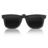 Clip-on Sunglasses Unisex Polarized Frameless Lens Flip Up Clip on Sunglasses Eyeglass,1-Piece clip on glasses