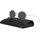 90's Vintage Small Oval Sunglasses Tinted Lens Tiny Metal Shades For Men Women 87156