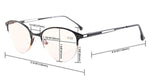 UV Protection,Anti Blue Rays,Reduce Eyestrain,Cat-eye Half-Rim Computer Reading Glasses