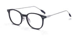 Vintage Retro Metal Temple Horn Rimmed Clear Lens Prescription Glasses