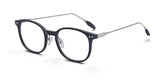 Vintage Retro Metal Temple Horn Rimmed Clear Lens Prescription Glasses