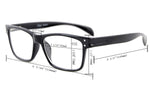 Anti Blue Rays,Reduce Eyestrain,UV Protection,Spring Hinges,Computer Gaming Reading Glasses Unisex