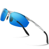 Men's Driving Polarized Sunglasses for Men Al-Mg Metal Frame Ultra Light PA03