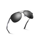Premium Military Style Sunglasses Polarized Aluminum Oval/Rectangular Glasses 60mm/62mm PT088