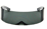 - Futuristic Wrap Around Monoblock Cyclops Shield Sunglasses