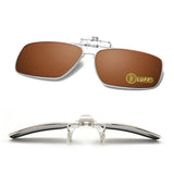 Polarized Clip-on Sunglasses Mens/Womens Flip-Up Sun Lenses fit Outdoor Sports