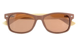 Men's Bamboo Wood Arms Classic Polarized Sunglasses