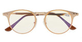 UV Protection,Anti Blue Rays,Reduce Eyestrain,Round Computer Reading Glasses