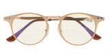 UV Protection,Anti Blue Rays,Reduce Eyestrain,Round Computer Reading Glasses