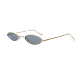 Vintage Oval Sunglasses for Women Men Retro Small Shade Metal Frame UV400