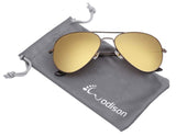 Vintage Mirrored Aviator Sunglasses for Men/Women