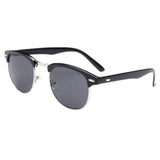 New Vintage Classic Half Frame Semi-Rimless Wayfarer Clear Lens Glasses