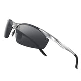Men's Fashion Polarized Sunglasses for Men Driving Golf Al-Mg Metal Frame