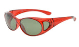 Retro Style Polarized Fitover Sunglasses for Prescription Glasses