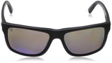 Visual Swingarm Matte Black/OHM+Polarized Blue Sunglasses