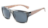 Quality Spring Hings Wood Temples Polarized Sunglasses