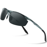 Men's Driving Polarized Sunglasses for Men Al-Mg Metal Frame Ultra Light PA03